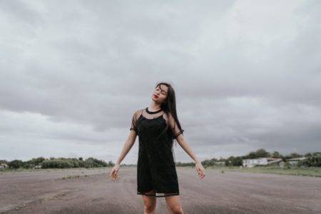 Photo Classic black dress